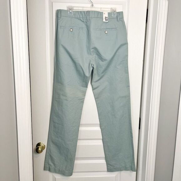 Gap Outlet NWT Slub High Rise Linen/Cotton Pocket Relaxed Fit Khaki Chino Pants - Picture 2 of 15